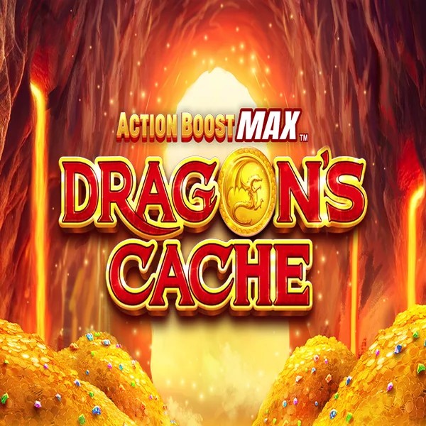 Action Boost Max Dragon's Cache online game logo by SpinPlay Games on berriez-casino.fi