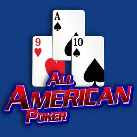 All American Poker slot logo by RTG (Reel Time Gaming) at Berriez Casino