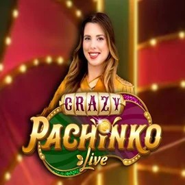 Crazy Pachinko slot logo by Evolution at Berriez Casino